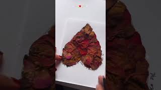 Dry flower petals 🥀 art paperart diy cute craft dryflower [upl. by Airom]