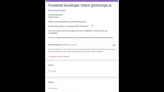 Unscriptai is hiring for Frontend Developer Intern  Freshers [upl. by Nnayrrehs]