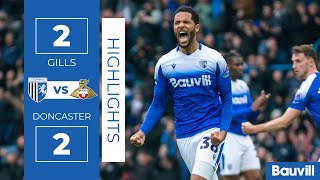 HIGHLIGHTS  Gillingham 2 Doncaster Rovers 2 [upl. by Aliekat929]