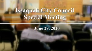 Issaquah City Council Special Meeting [upl. by Mcmullan]