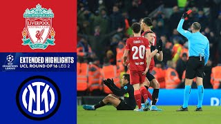 Liverpool vs Inter Milan Extended Highlights  UCL Round of 16  Leg 2  CBS Sports Golazo [upl. by Nwahsat836]