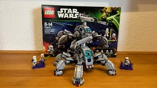 Lego Star Wars 75013 Umbaran MHC Mobile Heavy Cannon  Speedbuild [upl. by Luwana437]