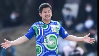 Kazu Miura scores two matches in a row at 55 yoKing Kazu improves again the oldest scorer record [upl. by Scharaga]