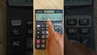 change comma in casio calculator [upl. by Kendal]