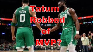 Was Jayson Tatum Robbed Of The MVP  Stats Report [upl. by Neerual146]