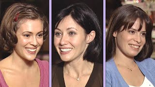 Charmed Watch Shannen Doherty Alyssa Milano and Holly Marie Combs On Set Flashback [upl. by Yrrok]