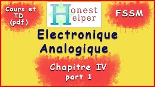 chap4 part 1 L’amplificateur opé Electronique Analogique Pr ankrim [upl. by Nye658]