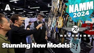 The Coolest Guitar Colours  Reverend Guitars  NAMM 2024 [upl. by Ydnem]