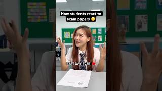 The different ways students react to exam papers 🤔 [upl. by Kovacs]