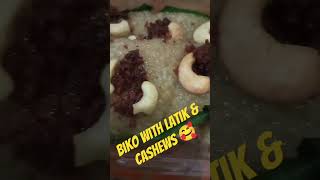 Biko with Latik amp cashews asmr asmrfood trendingshorts yummyfood [upl. by Christabelle]