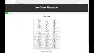 I created a Free Maze Generator for you to use [upl. by Nwahshar931]