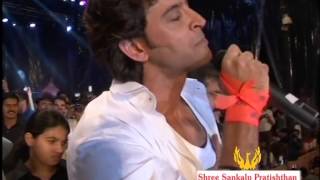 Hrithik Roshan at Dahi handi event Worli by Shree Sankalp PratishthanSachinAhir [upl. by Itnuahsa]