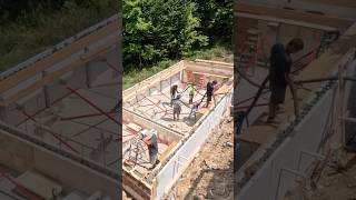 BuildBlockICF ICF pool pour construction concrete pool work icfpool ohio icf hardscape [upl. by Zahara96]