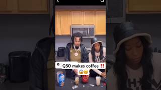 Bloodhound q50 makes iced coffee ‼️😱🍯 shorts fyp bloodhoundq50 [upl. by Aiyt271]