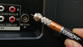 Insert Battery into the TV and watch all the channels in the world  Antenna Booster [upl. by Voccola]