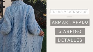 Cómo armar un tapado o abrigo tejido a dos agujas 💡 Tejer con Lucila [upl. by Akoyn]