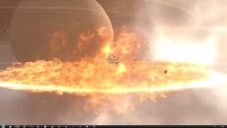 EVE Online Keepstar Explosion [upl. by Naimad546]