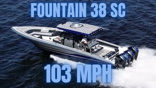 FASTEST CENTER CONSOLE ON THE PLANET IN ITS CLASS  2022 Fountain 38 SC Quad Mercury 450R [upl. by Furey]