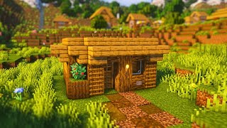 Minecraft How to Build a Small Starter House🏠 [upl. by Artcele]