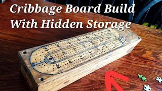 Cribbage Board Build With Hidden Storage [upl. by Marala969]