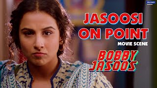 Jasoosi on Point  Bobby Jasoos  Movie Scene  Vidya Balan  Samar Shaikh [upl. by Neirbo698]