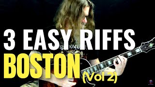 Three Fun amp Easy Riffs By Boston Vol2 [upl. by Ym]