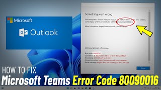 𝐅𝐈𝐗 Microsoft Teams 𝐄𝐫𝐫𝐨𝐫 𝐂𝐨𝐝𝐞 𝟖𝟎𝟎𝟗𝟎𝟎𝟏𝟔 Your Computers Trusted Platform Module has Malfunctioned ✔️ [upl. by Eimor194]