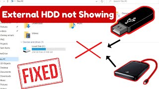 External hard drive  USB does not show up in File Explorer Windows 10  Windows 11 [upl. by Woodall]