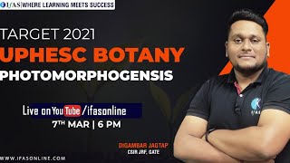 TARGET 2021  UPHESC EXAM  BOTANY  PHOTOMORHOGENESIS [upl. by Neirod]