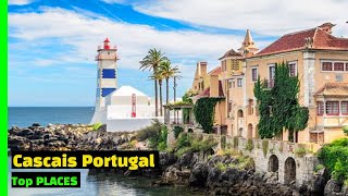 Cascais Portugal 🇵🇹 All Top Places Walking Tour [upl. by Alyakam]