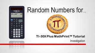 How can we use random numbers to generate PI Watch this tutorial on the TI30XPlus MathPrint [upl. by Aihcropal780]