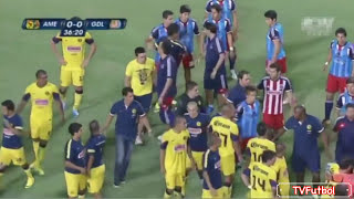 Clasico de Clasicos  America vs Chivas Fights Fouls Red Cards [upl. by Latsyrc]