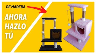 2024👩‍🔧Cómo CONSTRUIR un RASCADOR PARA GATOS😻 PASO A PASO  ÁRBOL para GATOS  CAT DIY [upl. by Laban994]