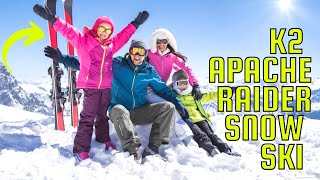 Best Allmountain Ski for Pro Riders 🎿 K2 Apache Raider Snow Ski Review [upl. by Neiviv]