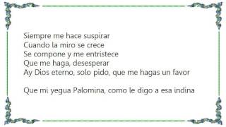 Vicente Fernández  La Yegua Palomina Lyrics [upl. by Asiuol627]