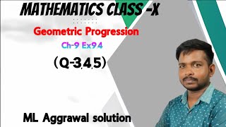 Arithmetic And Geometric Progression Class 10 ICSEAP And GP Class 10ML Aggrawal solution ICSE [upl. by Aihpos]