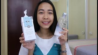 Scentio Whitening Milk Bath Cream and Whitening Body Lotion  Q10 Bahasa Indonesia [upl. by Aphrodite926]