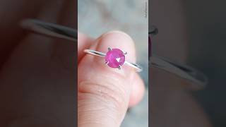 Resizing a Pink Sapphire Ring in Sterling Silver sapphirering [upl. by Luciana906]