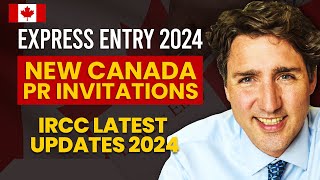 Canada Express Entry 2024 New Canada PR Invitations  CRS cutoff score  IRCC Latest Updates [upl. by Alema489]