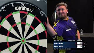 WHAT A GAME Chris Dobey vs Luke Littler  Players Championship 25 2024 🎯 [upl. by Verine916]