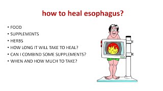 HOW TO HEAL ESOPHAGUS Esophagitis treatment [upl. by Essex]