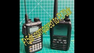 Comparing FT5DR To FT70DR yaesu ft70 ft5dr hamradio [upl. by Giraldo]