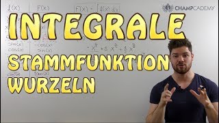 Integralrechnung Stammfunktion Wurzeln [upl. by Mather]