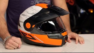 Schuberth E1 Crossfire Helmet Review at RevZillacom [upl. by Nilkcaj]