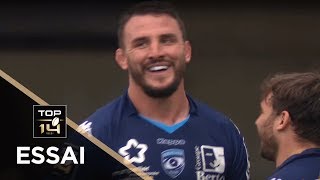 TOP 14  Essai Louis PICAMOLES 1 MHR  Montpellier  Agen  J21  Saison 20182019 [upl. by Dahs]