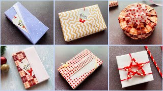 6 Elegant Gift Wrapping Ideas for Christmas  DIY Gift Packing Ideas  Gift Wrap giftwrap [upl. by Yvel]