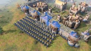 Age of Empires 4  CASTLE DEFENSE [upl. by Lisa276]