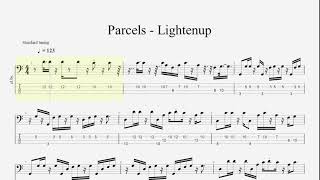 Parcels  Lightenup Bass Tabs [upl. by Nama]