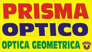 PRISMA ÓPTICO EN ÓPTICA GEOMÉTRICA EJERCICIO RESUELTO [upl. by Faunia491]