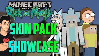 Rick amp Morty Minecraft Console Edition Skin Pack Showcase [upl. by Haridan]